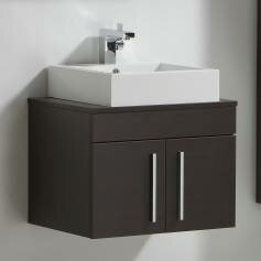 Lassen Wenge 600mm Counter Top Basin Door Unit - Wall Mounted 